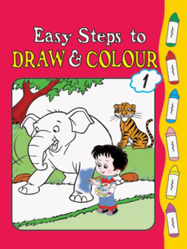 Easy Steps to Draw and Colour-Book 1