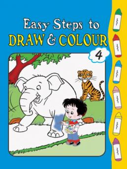 Easy Steps to Draw and Colour-Book 4